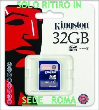 KINGSTON SDHC SECURE DIGITAL 32GB classe 4 GENUINE SDC4/32GB