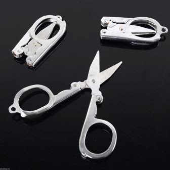 MINI FORBICI RICHIUDIBILI TASCABILI 5 - 8 cm BRICOLAGE MANICURE HOBBISTICA
