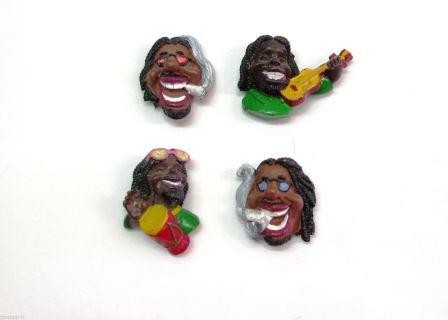 Calamita Giamaicani Magneti "Jamaican Style" in Resina.Fridge Magnets