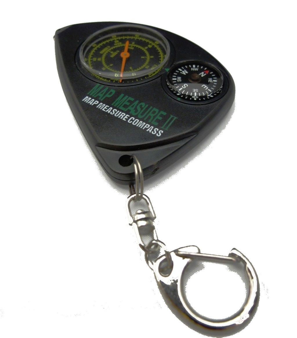 BUSSOLA CON 3 MISURAZIONI IN SCALA; MAP MEASURE COMPASS