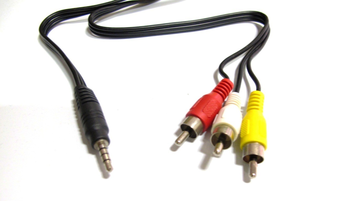 Cavo Video Adattatore da Jack a RCA 110cm compatibile Case recorder DVR 2.5 SATA