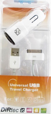  Kit 2 in 1 da viaggio Sync Dati Carica Automobile DC 1 A cavo iPhone4 4s iPad