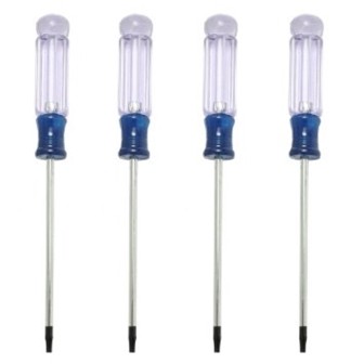Set 4 Cacciaviti giravite torx T5 T6 T8 T10