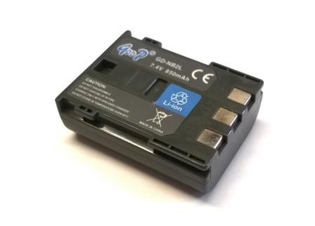 BATTERIA GodP COMPATIBILE CANON NB2L NB 2L, 3.7V 850mAh