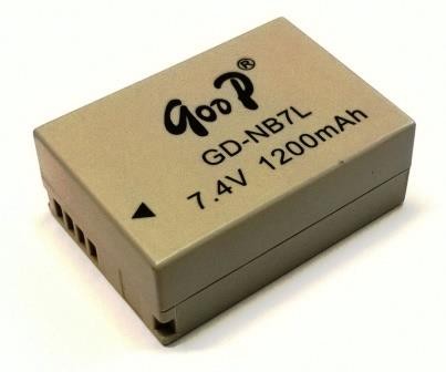 HIGH QUALITY BATTERIA GodP COMPATIBILE CANON NB7L NB 7L, 3.7V 1200mAh