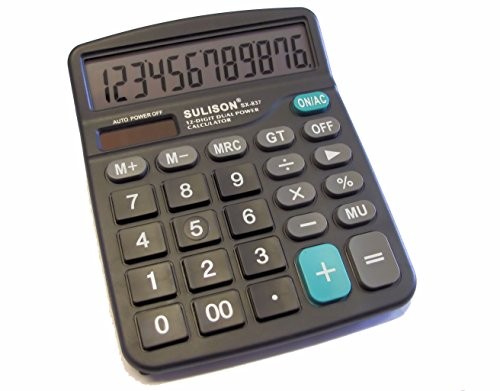 CALCOLATRICE BLT-837 DUAL POWER SOLARE
