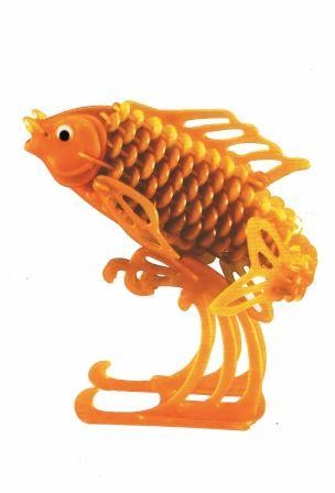 PUZZLE DA COLLEZIONE 3D FOSFORESCENTE PESCE COLORE VERDE GIADA 177 PEZZI