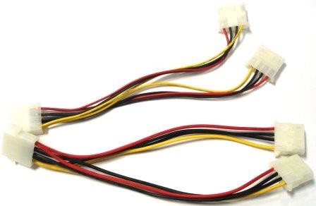 CAVO SDOPPIATORE ALIMENTAZIONE MOLEX 1-M; 2-F