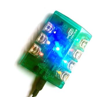 HUB MOLTIPLICATORE USB 2.0  7 PORTE PER PC CON LUCI COLORATE 