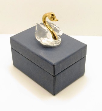 IDEA REGALO SPLENDIDO CIGNO BOMBONIERA BATTESIMO COMUNIONE SPOSI MATRIMONIO 