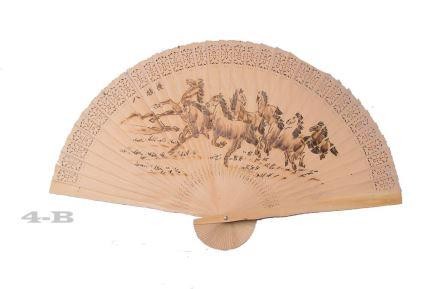 VENTAGLIO 8 CAVALLI ARREDAMENTO  DA PARETE  IN LEGNO PRODOTTO ARTIGIANALE N4 80CM