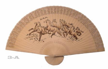 VENTAGLIO 8 CAVALLI ARREDAMENTO DA PARETE IN LEGNO PRODOTTO ARTIGIANALE N3 110CM
