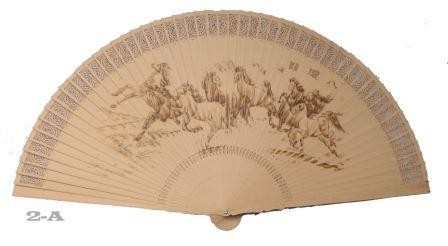 VENTAGLIO 8 CAVALLI ARREDAMENTO DA PARETE IN LEGNO PRODOTTO ARTIGIANALE N2 142CM