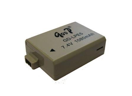 HIGH QUALITY BATTERIA GodP COMPATIBILE CANON LPE5 LP-E5, 3.7V 1080mAh