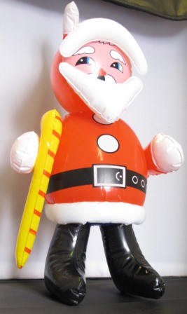 ADDOBBI BABBO NATALE GONFIABILE SANTA CLAUS FOR CHRISTMAS 35cm
