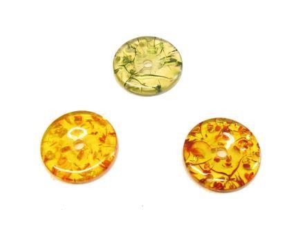 SET DI 6 CIONDOLI SIMIL AMBRA 38mm BIGIOTTERIA PER COLLANA VARI COLORI