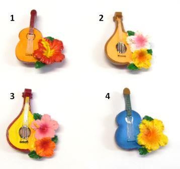 CALAMITA MAGNETE FRIGO RESINA SOUVENIR ITALIA MANDOLINO & CHITARRA ;FRIDGE MAGNETS ITALY SOUVENIR