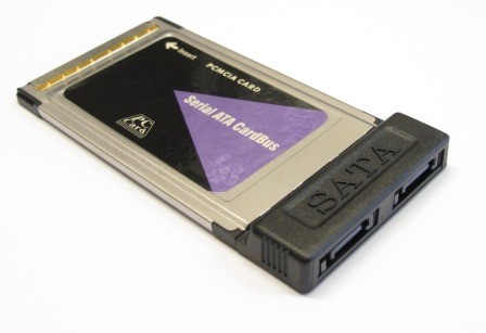 Scheda PCMCIA Cardbus 2 Porte SATA