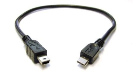 Cavo Adattatore USB 2.0 5P M/ MICRO USB M  DA 20CM