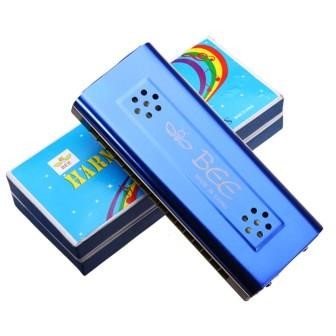 BEE Armonica a Bocca Doppia Faccia 16 FORI TONI 2 FILE Per principianti Colori Assortiti