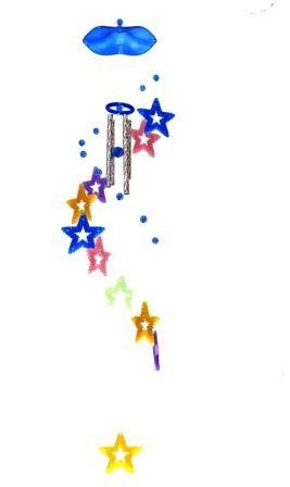 CAMPANELLO DEL VENTO SCACCIAGUAI SCACCIAPENSIERIH7027 STELLA FOSFORESCENTE