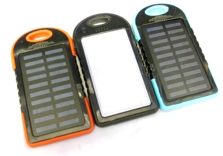 Solar Charger  4000mAh Portable Solar Power Bank /Shockproof/Dustproof Dual USB Battery Bank for cell phone iPhone Samsung Android phones Windows phones GoPro Camera GPS and More