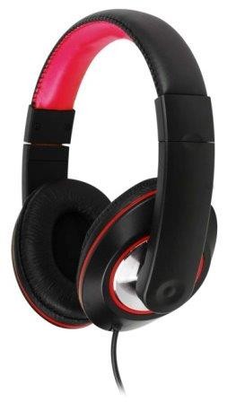 CUFFIE STEREO AURICOLARI 3,5mm IP-780  ROUGE&NOIR 