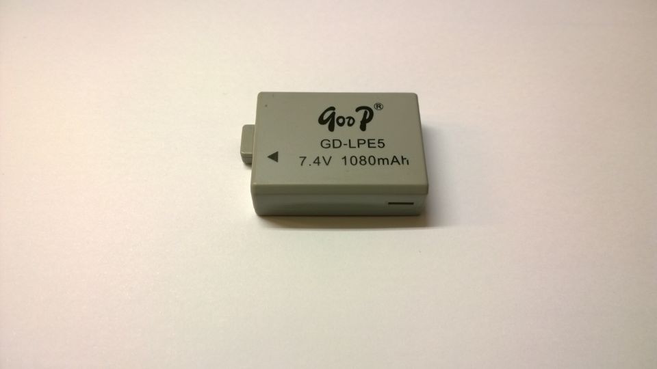HIGH QUALITY BATTERIA GodP COMPATIBILE CANON LPE5 LP E5, 7.4V 1080mAh