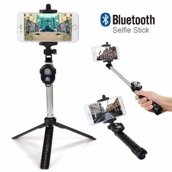 STAFFA SELFIE MULTIUSO TREPPIEDE TELECOMANDO BLUETOOTH REMOTE SHUTTER TRIPOD 