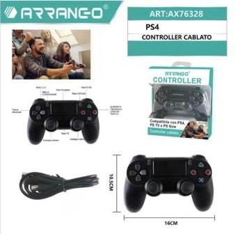 ARRANGO Joypad Controller Joystick Gamepad Con Filo Compatibile  PS4 PS TV PS NOW AX76328