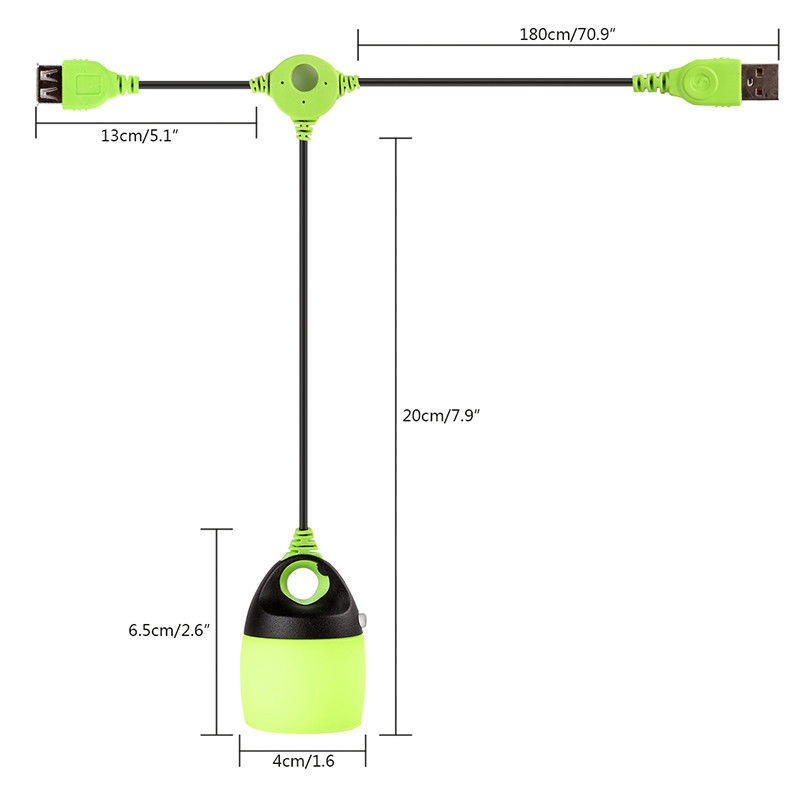 5 X LED LUCE LANTERNA MULTI COMBINED USB LAMPADA CAMPEGGIO ESCURSIONE