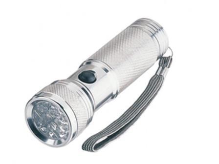 TORCIA 14 LED ALLUMINIO  ACCENSIONE LATERALE ACCENSIONE