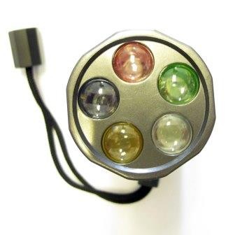 TORCIA 5 LED MULTICOLORE MAGNETICA MULTIUSO SEGNALAZIONE VIAGGIO
