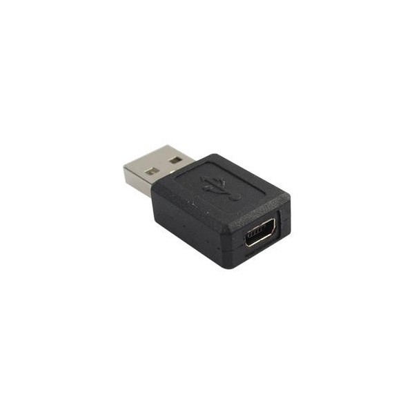 ADATTATORE USB A/M MINI USB/F USB 2.0  AM to 5PF Computer Cable Adapter Connector