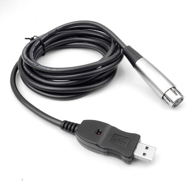 ADATTATORE DA USB a Cannon XLR PER COLLEGAMENTO MICROFONO PROFESSIONALE A PC&MAC