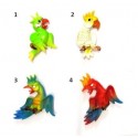 CALAMITA MAGNETE FRIGO RESINA PAPPAGALLO MATTO;FRIDGE MAGNETS CRAZY PARROTS