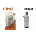 Mini Lettore Memory Card OTG Micro SD (TF) 2 in 1 con USB (PC) e USB TIPO C (smartphone, tablet) Card Reader Adapter with USB / USB TYPE C