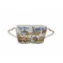 IDEA REGALO Tazza Tazze Coppia in Love Souvenir Ricordo Romantico Roma 'LOVE IN THE AIR' 5679