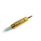 Adattatore audio da 35mm (M) stereo a 63mm (F) All Metal 1/4" (3.5mm) Male to 3/4" (6.5mm) Female Jack