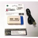 HUB 4 PORTE USB 2.0 MOLTIPLICATORE SDOPPIATORE HIGH SPEED PER LAPTOP PC NOTEBOOK