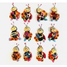 CALAMITA COCCINELLA CON ZODIACO PORTAFORTUNA;FRIDGE MAGNETS LADYBUG