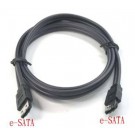 Cavo PROLUNGO ESATA  PER PERIFERICHE EXTERNAL SATA  Cavo eSATA - eSATA 1Mt