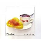 Souvenir  From Italy Calamita Frigo Fridge Magnets  ITALIA CORNETTO E CAPPUCCINO 