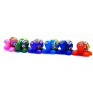 Tartaruga Portafortuna Magnetica in Fimo Flowy; Lucky Fridge Magnets Turtle 