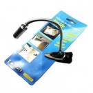 Lampada  Basso consumo 1 Led bianco,  con Pinza per Lettori Notturni, E-Reader, Kindle, Studio, Letto, Viaggi, Tablet, Computer Portatili 