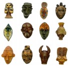 Calamita Magnete Frigo Fridge Magnets MASCHERA AFRICANA ANTICA