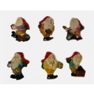 CALAMITA MAGNETE IN RESINA FOLLETTI DEL BOSCO; FRIDGE MAGNETS WOODS ELF