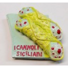 Calamita Magnete Souvenir Sicilia CANNOLO SICILIANO Fridge Magnets