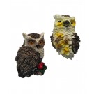 Calamita Magnete Frigo in Resina Portafortuna Gufo;Fridge Magnets Owl