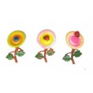 CALAMITA MAGNETE IN PLASTICA COCCINELLA SU GIRASOLE;FRIDGE MAGNET SUNFLOWER